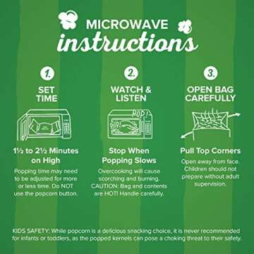 Orville Redenbacher’s SmartPop! Butter Flavored Microwave Popcorn, Gluten Free, 12 Count Mini Popcorn Bags (6 Boxes)