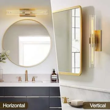 ZHTIECHUI Brass Wall Sconces with Elegant Glass Shades