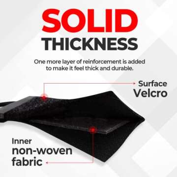 CreateG Golf Glove Holder 2 PC - Not to The Pocket, But to The Waist - Both Sides Velcro Loop Holder Grabber Keeper - On Course Golf Accessories - Golf Gifts… (Black)