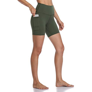 Colorfulkoala Women's High Waisted Biker Shorts with Pockets