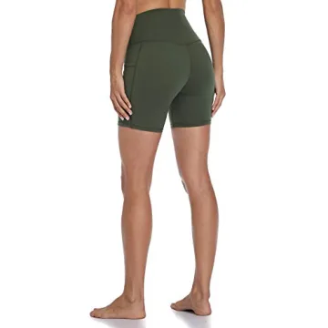 Colorfulkoala Women's High Waisted Biker Shorts with Pockets