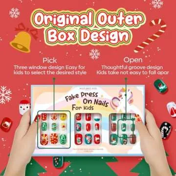 Modelones Kids Press on Nails Set - 144 Pcs for Fun