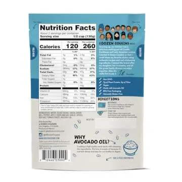 A Dozen Cousins Seasoned Beans, Vegan and Non-GMO Meals Ready to Eat Made with Avocado Oil (Black Be...