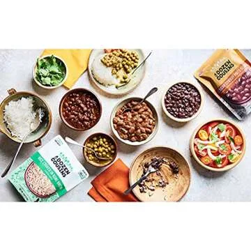 A Dozen Cousins Seasoned Beans, Vegan and Non-GMO Meals Ready to Eat Made with Avocado Oil (Black Beans, 8 Pack)
