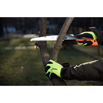 Folding Saw, 8 Inch Rugged Blade Hand Saw, Best for Camping, Gardening, Hunting | Cutting Wood, PVC, Bone, Pruning Saw with Ergonomic Non-Slip Handle Design