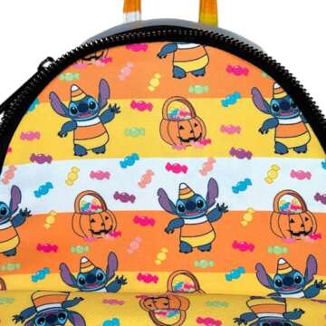Loungefly Candy Corn Stitch Mini Backpack
