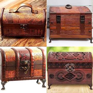 Olldag 24pcs Antique Brass Box Legs, Hardware Jewelry Box Legs Feet, Corner Protector Decorative Jewelry Box Feet for Gift Box Wood Wooden Case Vintage (Bronze)