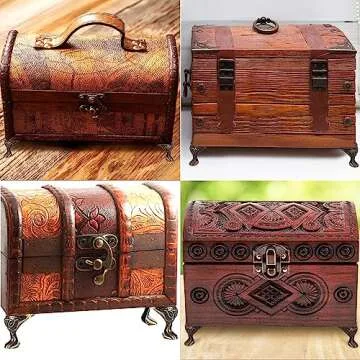 Olldag 24pcs Antique Brass Box Legs, Hardware Jewelry Box Legs Feet, Corner Protector Decorative Jewelry Box Feet for Gift Box Wood Wooden Case Vintage (Bronze)