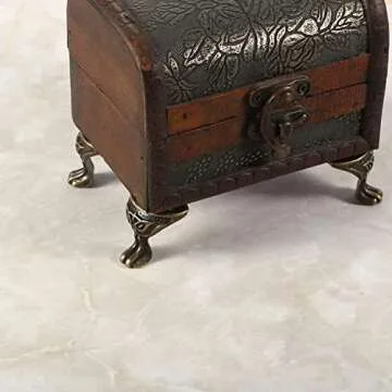 Olldag 24pcs Antique Brass Box Legs, Hardware Jewelry Box Legs Feet, Corner Protector Decorative Jewelry Box Feet for Gift Box Wood Wooden Case Vintage (Bronze)