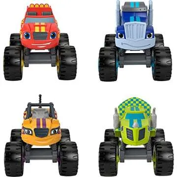 Fisher-Price Blaze Vehicles 4 Pack for Kids.