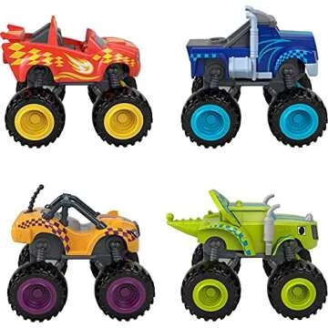 Fisher-Price Blaze Vehicles 4 Pack for Kids.