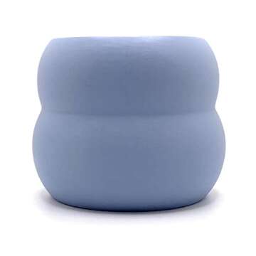 Handmade Blue Mug with Beaded Handle Gift for Coffee Lovers