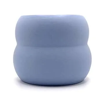 Handmade Blue Mug with Beaded Handle Gift for Coffee Lovers