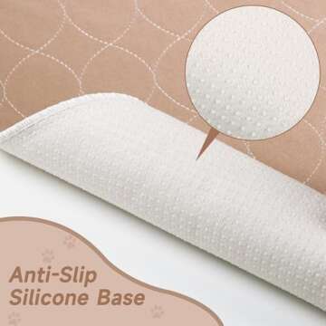 Paw Legend Washable Reusable Dog Pee Pads Super Absorbent (2 Pack) - Washable Reusable Puppy Trainin...