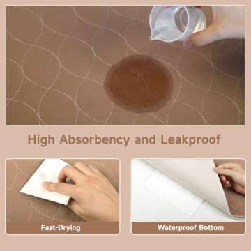 Paw Legend Washable Reusable Dog Pee Pads Super Absorbent (2 Pack) - Washable Reusable Puppy Training Pads | Quality Travel Pee Pads for Dogs | Absorbent and Odor Controlling