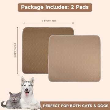 Paw Legend Washable Reusable Dog Pee Pads Super Absorbent (2 Pack) - Washable Reusable Puppy Training Pads | Quality Travel Pee Pads for Dogs | Absorbent and Odor Controlling