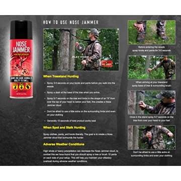 Nose Jammer Hunting Gear 4-Pack Scent Eliminator Kit