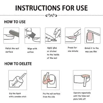 Stylish 24 Pcs Almond Press on Nails for Women and Girls