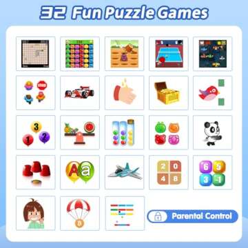 Kids Waterproof Smart Watch with 32 Games and Dual Camera