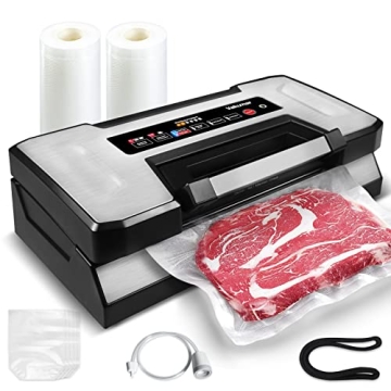 Vakumar Liquid Vacuum Sealer Machine, 90Kpa Vacuum Sealer Machine Preservation Dry/Moist/Liquid Mode...