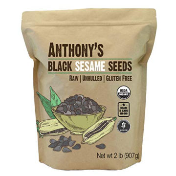 Anthony's Black Sesame Seeds - Organic, Gluten-Free, Versatile