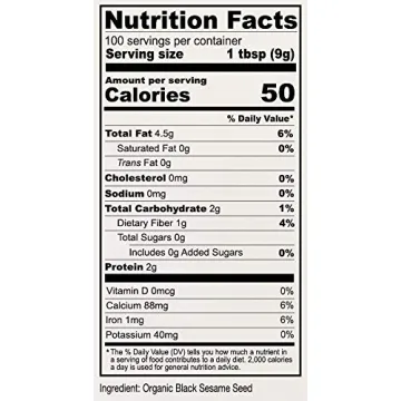 Anthony's Black Sesame Seeds - Organic, Gluten-Free, Versatile