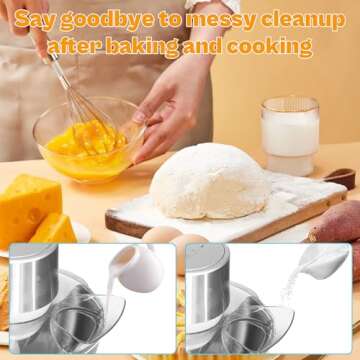 Upgraded W10616906 Pouring Shield KN1PS fit for Kitchen-Aid 4.5 5 QT Stand Mixer K45SS KSM75 KSM95 KSM150PS | Food Grade Splatter Guard Kitchen Mixer Attachment Splash Shield prime&swift