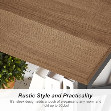 MNEETRUNG Small 3 Tier Bookcase - Stylish & Versatile