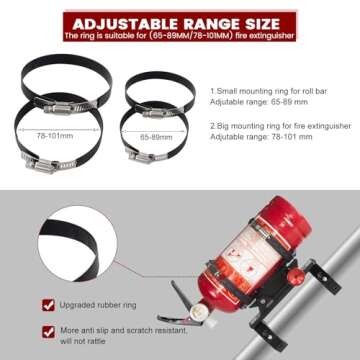 Heavy Duty UTV Fire Extinguisher Mount Kit for Safety