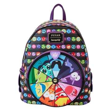 Loungefly Pixar Inside Out 2 Core Memories Spinning Wheel Mini Backpack