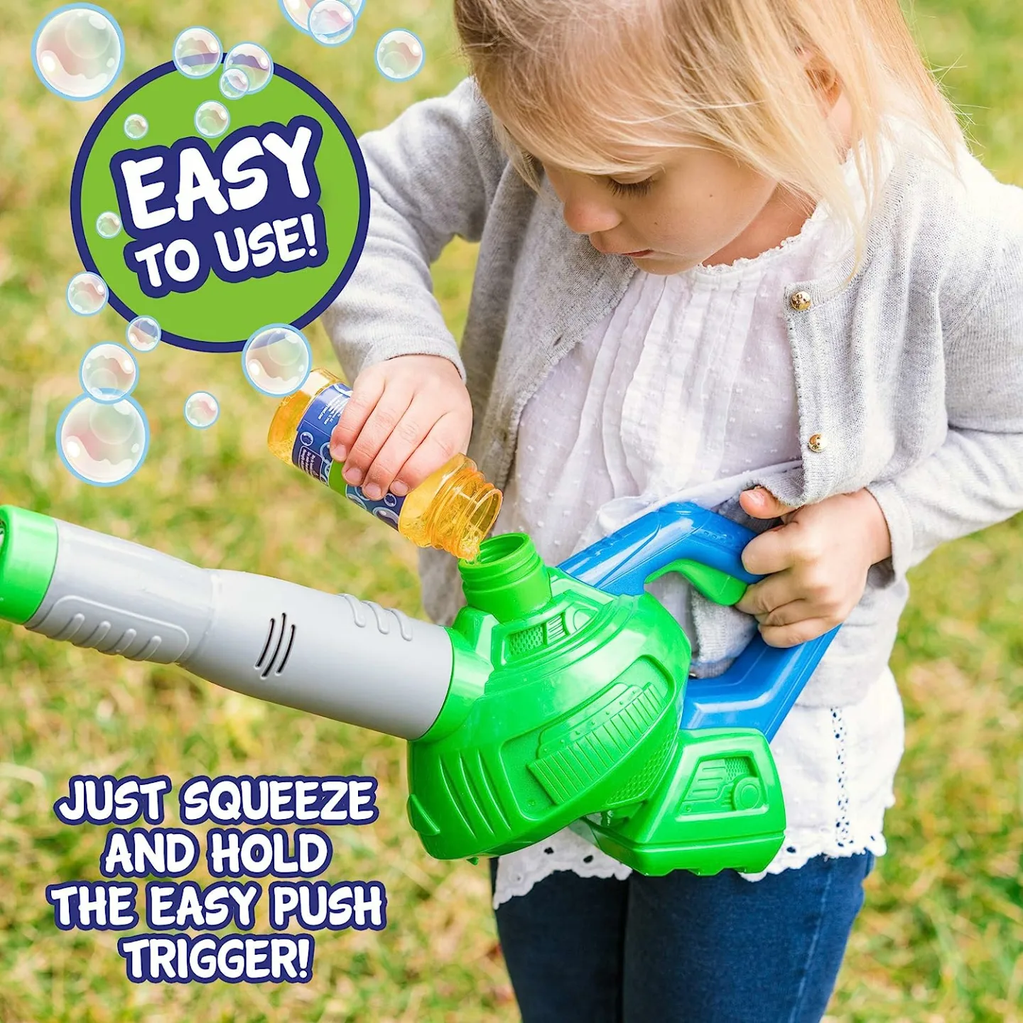 Maxx Bubbles Leaf Blower Toy with Refill Solution