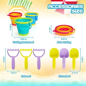 TOY Life Collapsible Beach Sand Toy Set for Kids