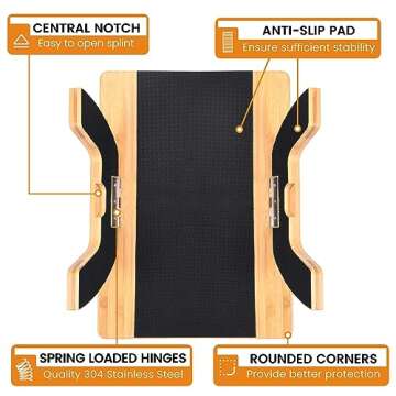 HULISEN Couch Cup Holder, Sofa Arm Tray with 360° Rotating Phone Holder & Cup Holder, Folding Anti-Slip Couch Arm Table, Wood Couch Tray Clip on Side Table for Small Space, Eating, Snacks, Remote