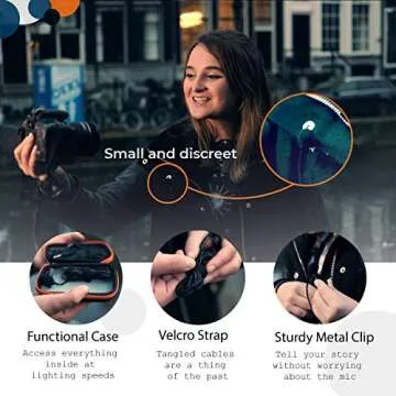 TROYS Professional Lavalier Microphone for Podcasters and Vloggers