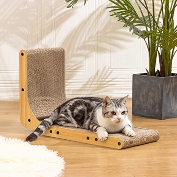 L Shape Cat Scratcher - Eco-Friendly & Durable Design