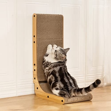 L Shape Cat Scratcher - Eco-Friendly & Durable Design