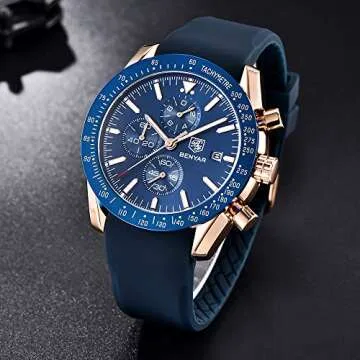 Benyar Stylish Chronograph Watch for Men - Quartz & Elegant