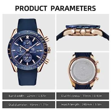 Benyar Stylish Chronograph Watch for Men - Quartz & Elegant