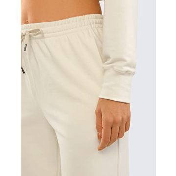 CRZ YOGA Women's Cropped Sweatshirt Soft Breathable Gym Wear