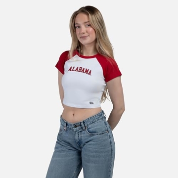 Stylish Hype & Vice Homerun Tee for Women - Alabama Team Spirit