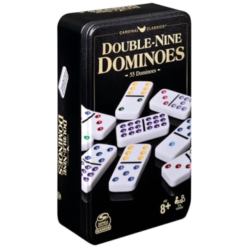Spin Master Double-Nine Dominoes Set in Storage Tin