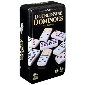 Spin Master Double-Nine Dominoes Set in Storage Tin