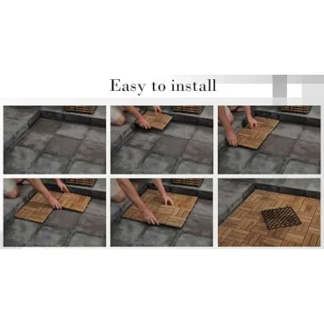 Bare Decor EZ-Floor Teak Wood Tiles for Spa-Like Luxury