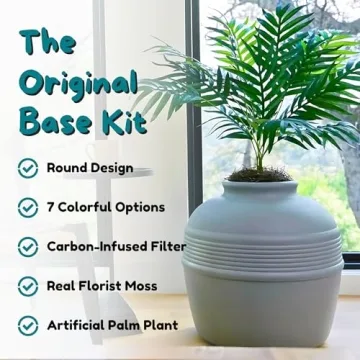 Hidden Cat Litter Box with Planter for Odor Control