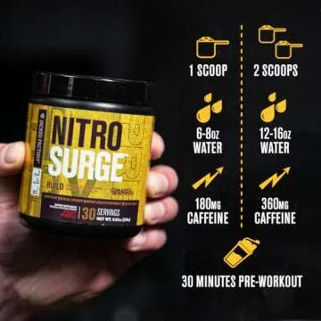 Nitrosurge Build Pre Workout with Creatine for Elite Energy