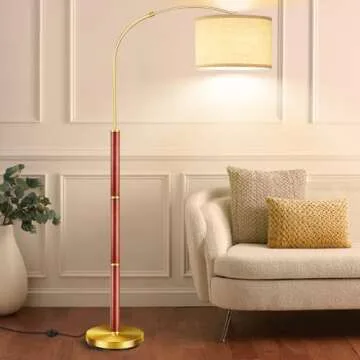 LEDIKON Mid Century Modern Arc Floor Lamp for Stylish Lighting