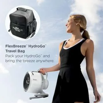 Ultra-Powerful Shark FlexBreeze HydroGo Fan with Mist