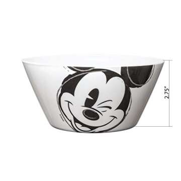 Zak Designs Disney Mickey Mouse - Kids Dinnerware Set, Including 10in Melamine Plate and 27oz Bowl Set, Durable and Break Resistant Plate and Bowl Makes Mealtime Fun (Melamine, BPA-Free)