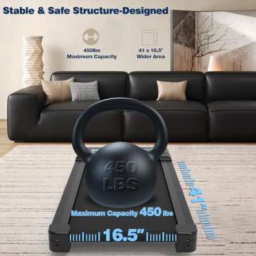 TRAILVIBER Treadmill with 12% Auto Incline for All Ages