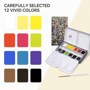 Paul Rubens Watercolor Set: Vibrant Colors & Portable Box